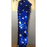 Amazing costume accessory for all you DRAGON lovers out there! Made with anodized scales and bright aluminum rings, these tails are lightweight &  so very sexy. Clip them to your belt, belt loop or waistband of your pants.