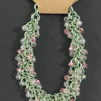 Bracelet, Shaggy Beads - Anodized Aluminum