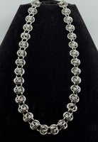 Stainless Steel Barrel Weave Necklace