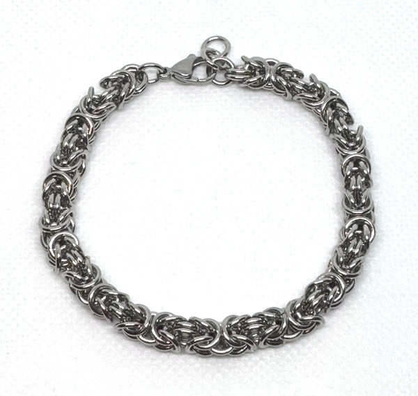Stainless Steel Byzantine Bracelet