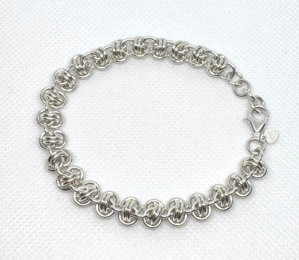 Stainless Steel Barrel Weave Bracelet