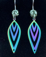 Stylized Feather Earrings