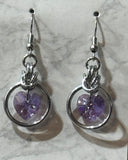 Earrings, Crystal Hearts