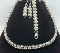 Sterling Silver Barrel Weave