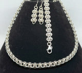 Sterling Silver Barrel Weave