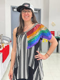 Scale Shoulder Drape