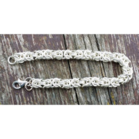 Fine Silver Byzantine Bracelet