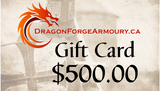 Dragon Forge Armoury Gift Cards