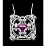 Pendant, Her Majesty's Quilt - Bright Aluminum - DISCONTINUED