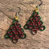 Earrings, Christmas Tree